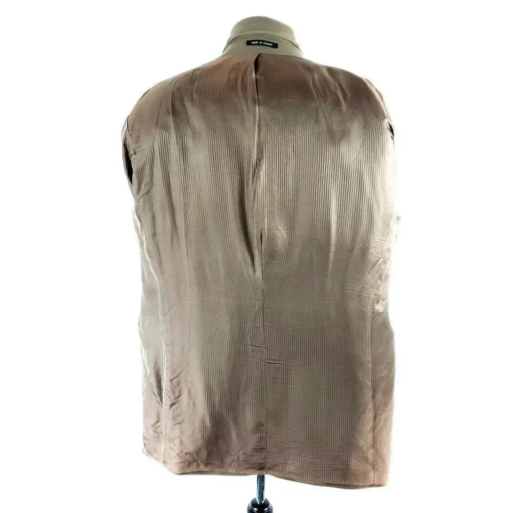 Lauren Ralph Lauren Wool Cashmere 3 Button Blazer 44L Or Slim Fit 46L Dark Beige